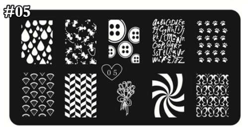 The Nail Art - Nail Stamping Plate Tianxin 05