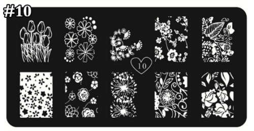 The Nail Art - Nail Stamping Plate Tianxin 10