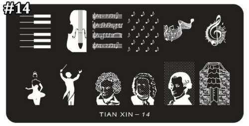 The Nail Art - Nail Stamping Plate Tianxin 14