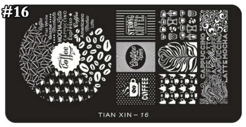The Nail Art - Nail Stamping Plate Tianxin 16