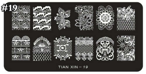 The Nail Art - Nail Stamping Plate Tianxin 19