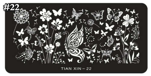 The Nail Art - Nail Stamping Plate Tianxin 22