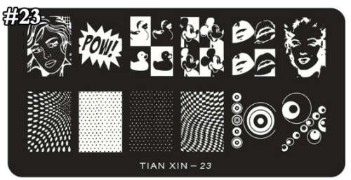 The Nail Art - Nail Stamping Plate Tianxin 23