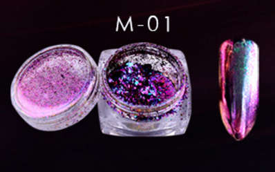 The Nail Art - Super Chrome Powder 2g with brush -M01