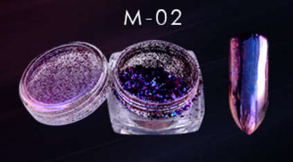 The Nail Art - Super Chrome Powder 2g with brush -M02