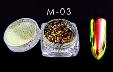 The Nail Art - Super Chrome Powder 2g with brush -M03