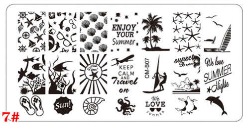 The Nail Art - OMB07 Nail Stamping Plate