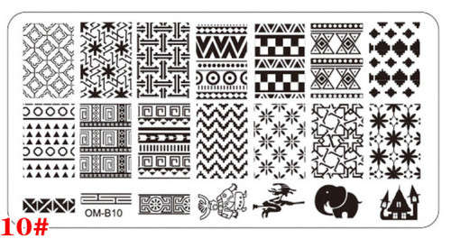 The Nail Art - OMB10 Nail Stamping Plate