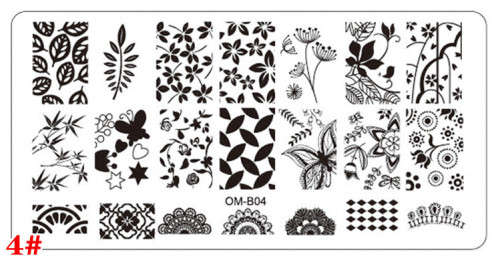 The Nail Art - OMB04 Nail Stamping Plate