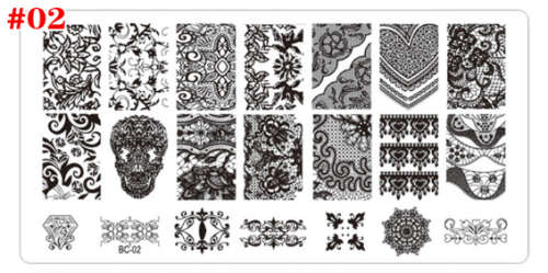 The Nail Art - BC02 Nail Stamping Plate
