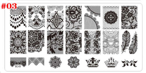 The Nail Art - BC03 Nail Stamping Plate