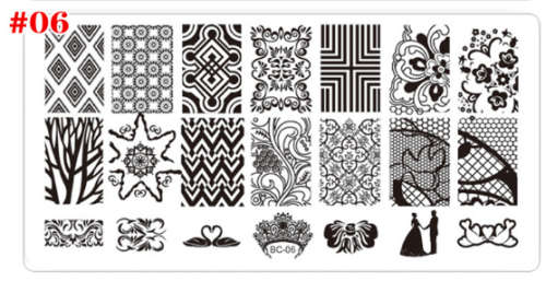 The Nail Art - BC06 Nail Stamping Plate