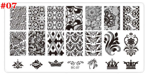 The Nail Art - BC07 Nail Stamping Plate