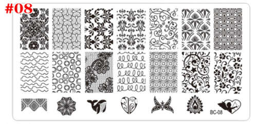 The Nail Art - BC08 Nail Stamping Plate