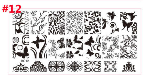 The Nail Art - BC12 Nail Stamping Plate