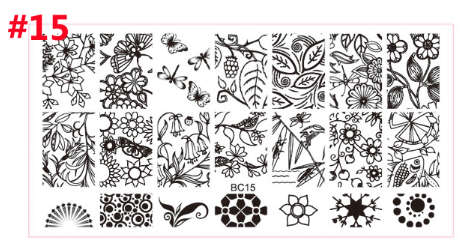 The Nail Art - BC15 Nail Stamping Plate