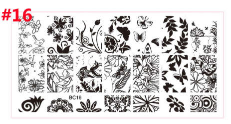 The Nail Art - BC16 Nail Stamping Plate