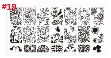 The Nail Art - BC19 Nail Stamping Plate