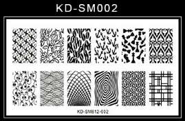 The Nail Art - KDSM 002 Nail Stamping Plate