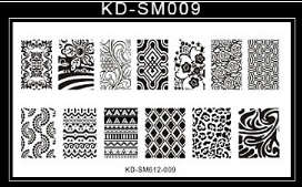 The Nail Art - KDSM 009 Nail Stamping Plate
