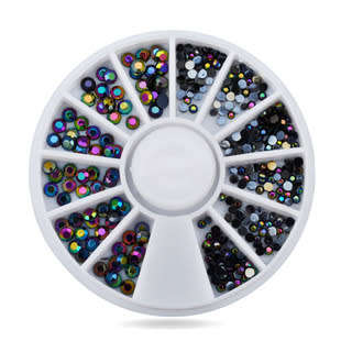 The Nail Art - Black AB Accessories Nail Wheel Decorations