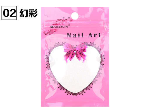 The Nail Art - Mermaid Nail Glitter Powder Shining Fairy Style Nail Dust Decoration - white