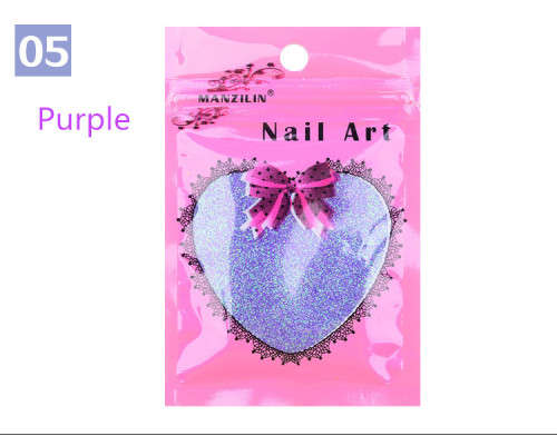 The Nail Art - Mermaid Nail Glitter Powder Shining Fairy Style Nail Dust Decoration - Purple