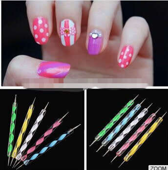 The Nail Art - 5pcs different size dotting pen