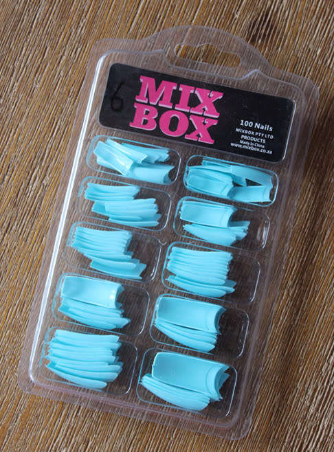 The Nail Art -  French Nail Tips 100pcs 6# Blue