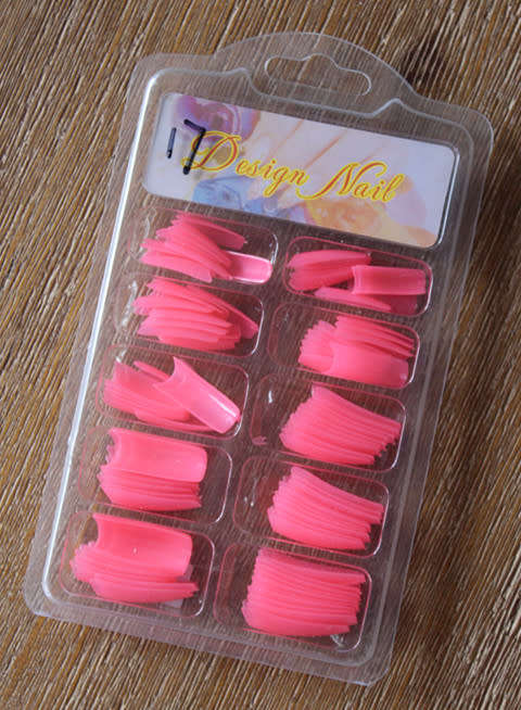 The Nail Art -  French Nail Tips 100pcs 17# Pink