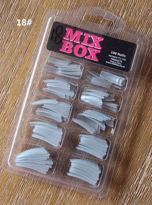 The Nail Art -  French Nail Tips 100pcs 18# Gray