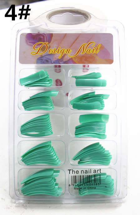 The Nail Art -  Halfmoon Nail Tips 100pcs 4#