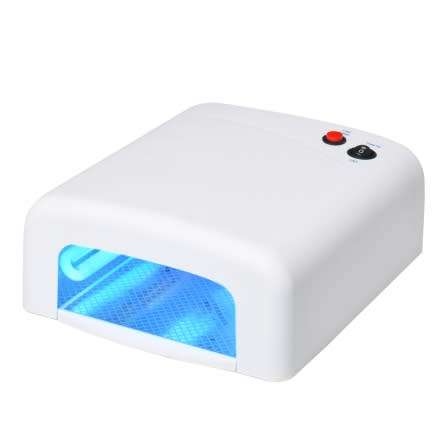 The Nail Art -  UV Lamp 36Watt + 4 UV Lamps - White