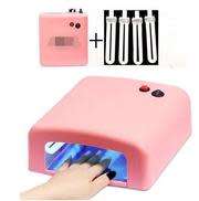 The Nail Art -  UV Lamp 36Watt + 4 UV Lamps - Pink