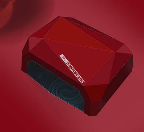 The Nail Art -  UV+LED Diamond Sensor Lamp 36 Watt - Red
