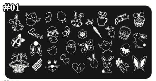 The Nail Art - Nail Stamping Plate Tianxin 01