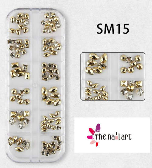 The Nail Art - 12pcs Glitter Box SM15