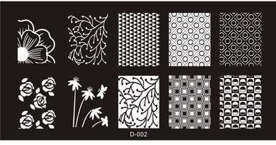 The Nail Art - D002 Nail Stamping Plate