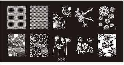 The Nail Art - D003 Nail Stamping Plate