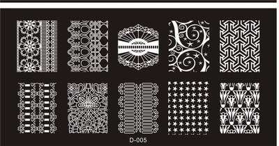 The Nail Art - D005 Nail Stamping Plate
