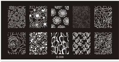 The Nail Art - D008 Nail Stamping Plate