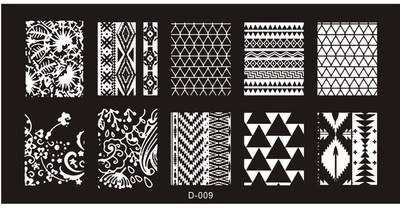 The Nail Art - D009 Nail Stamping Plate