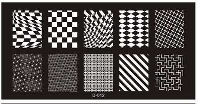 The Nail Art - D012 Nail Stamping Plate