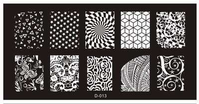 The Nail Art - D013 Nail Stamping Plate