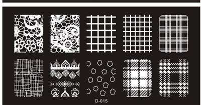 The Nail Art - D015 Nail Stamping Plate