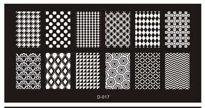 The Nail Art - D017 Nail Stamping Plate