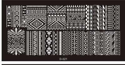 The Nail Art - D021 Nail Stamping Plate
