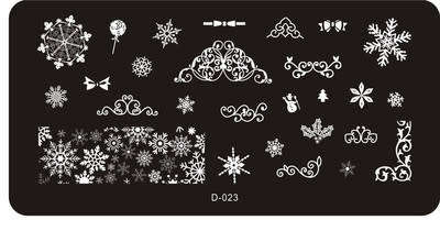 The Nail Art - D023 Nail Stamping Plate
