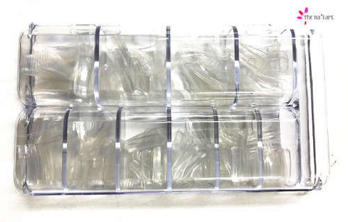The Nail Art - 500pcs Box Halfmoon Tips - Clear