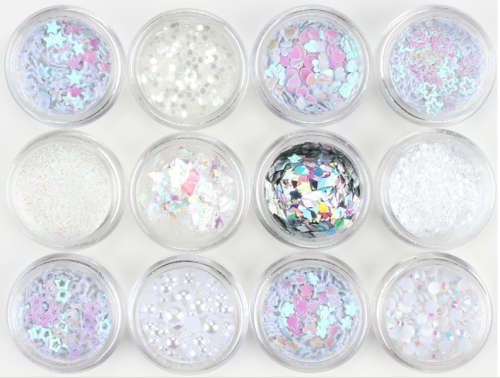 The Nail Art - 12pcs Glitter Box